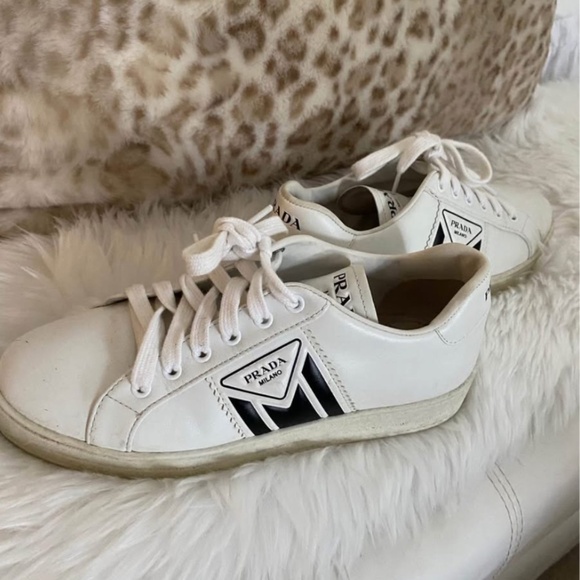 PRADA Leather Sneakers - Picture 1 of 2